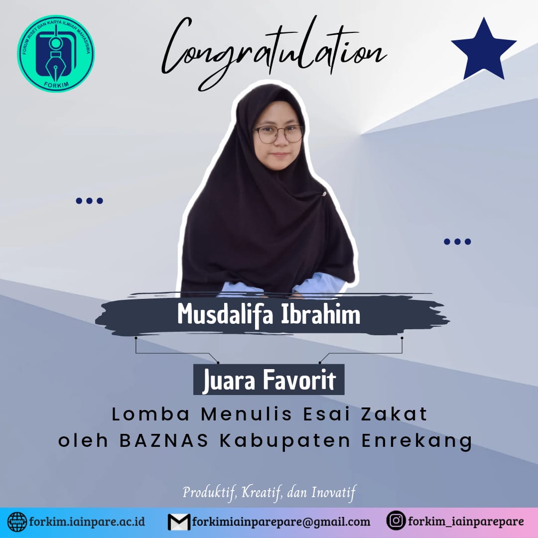 Mahasiswa Tadris Matematika Raih Juara Favorit Lomba Esai Mahasiswa Tadris Matematika Raih Juara Favorit Lomba Esai