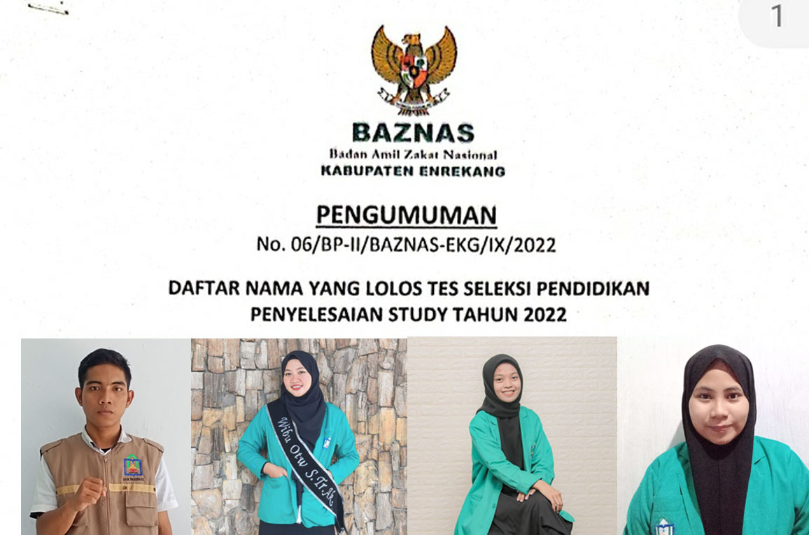 Empat Mahasiswa IAIN Parepare Raih Beasiswa Baznas Kabupaten Enrekang Empat Mahasiswa IAIN Parepare Raih Beasiswa Baznas Kabupaten Enrekang