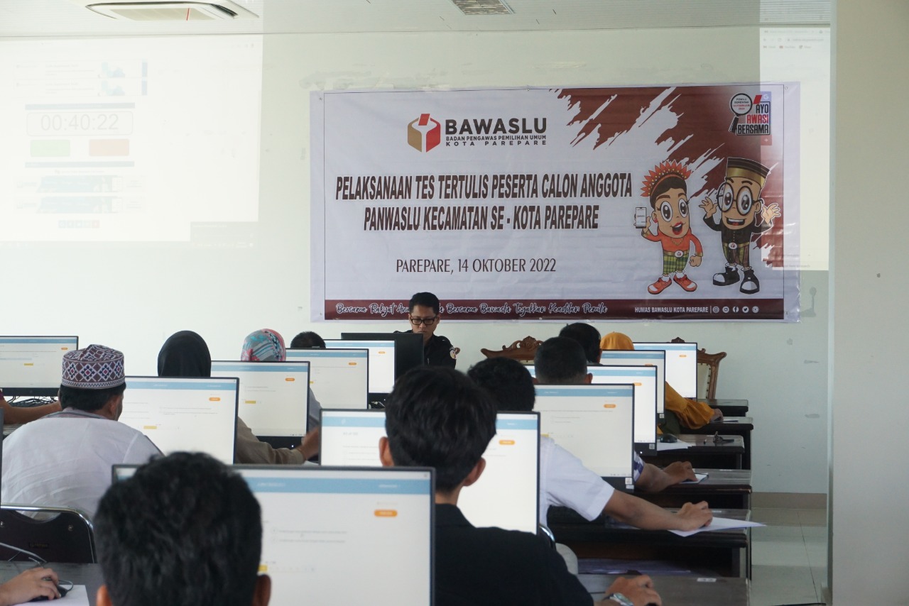 Bawaslu Kota Parepare Gandeng IAIN Parepare Gelar Ujian CAT Calon Panwaslu Kecamatan Bawaslu Kota Parepare Gandeng IAIN Parepare Gelar Ujian CAT Calon Panwaslu Kecamatan